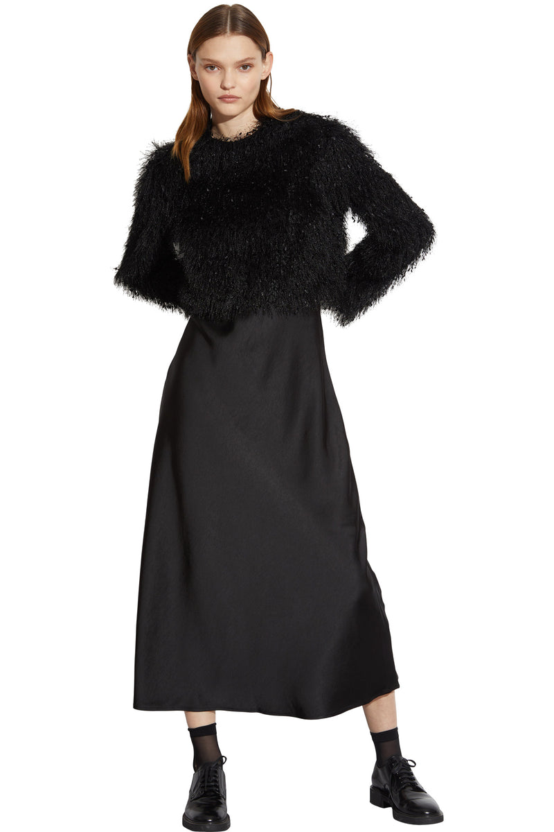 Saint Art Haley Slip Dress in Black
