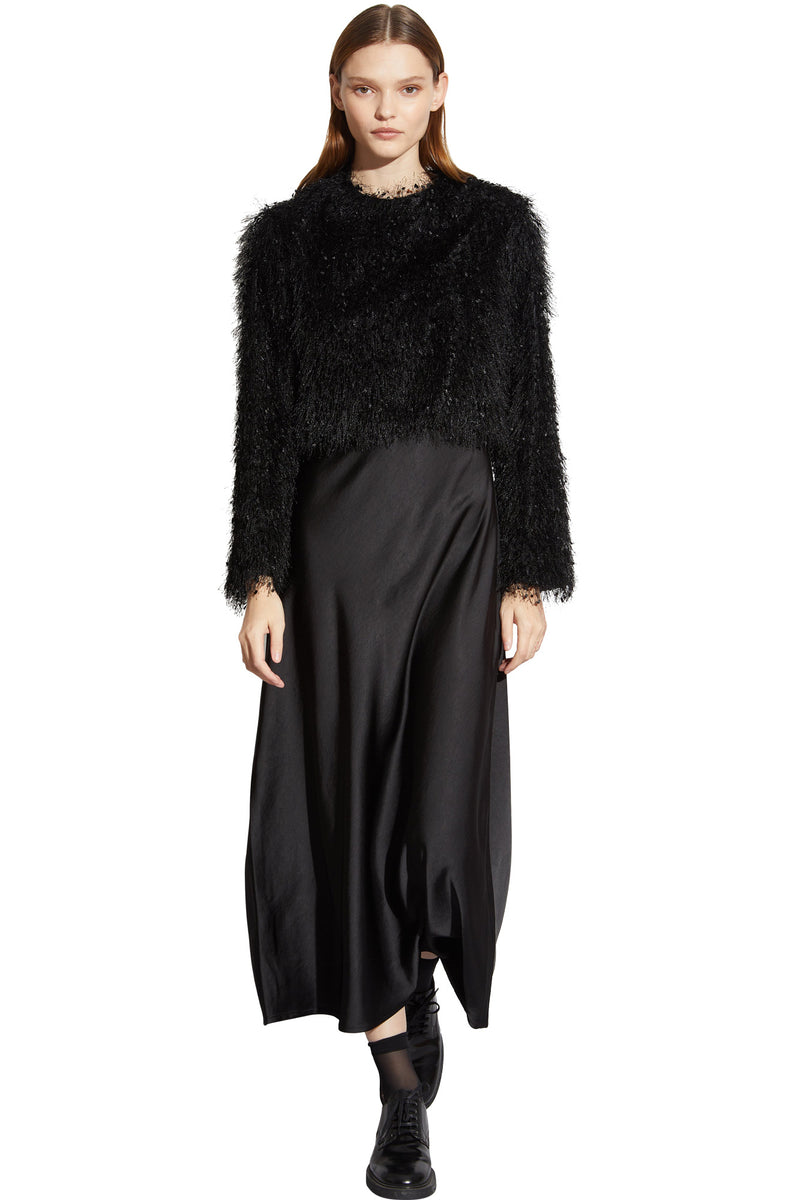 Saint Art Haley Slip Dress in Black