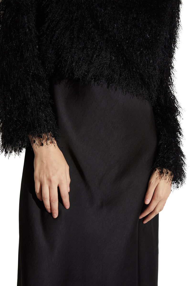 Saint Art Haley Slip Dress in Black