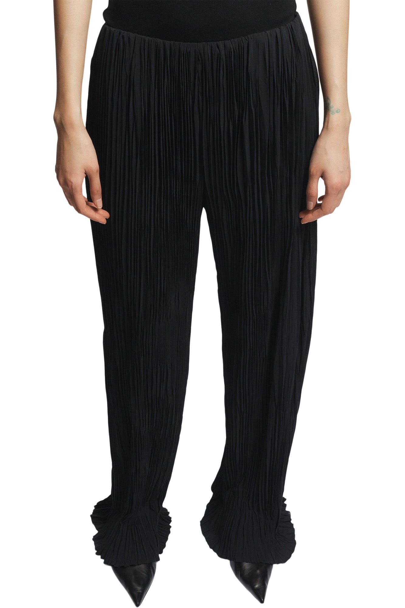 Saint Art Hendrix Pleated Pant in Black