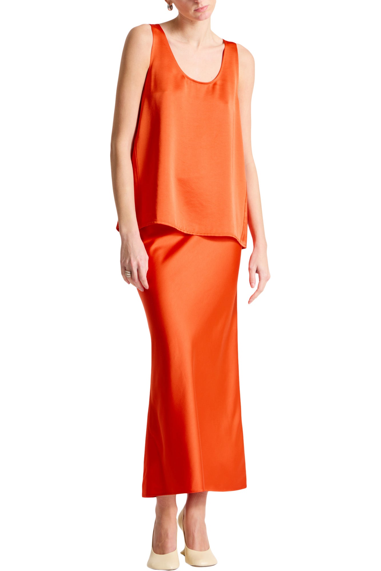 Saint Art Isola Scoopneck Tank in Mandarin