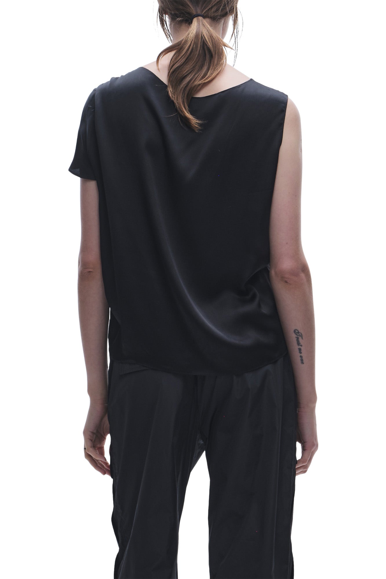 Saint Art Lola Tie Blouse in Black