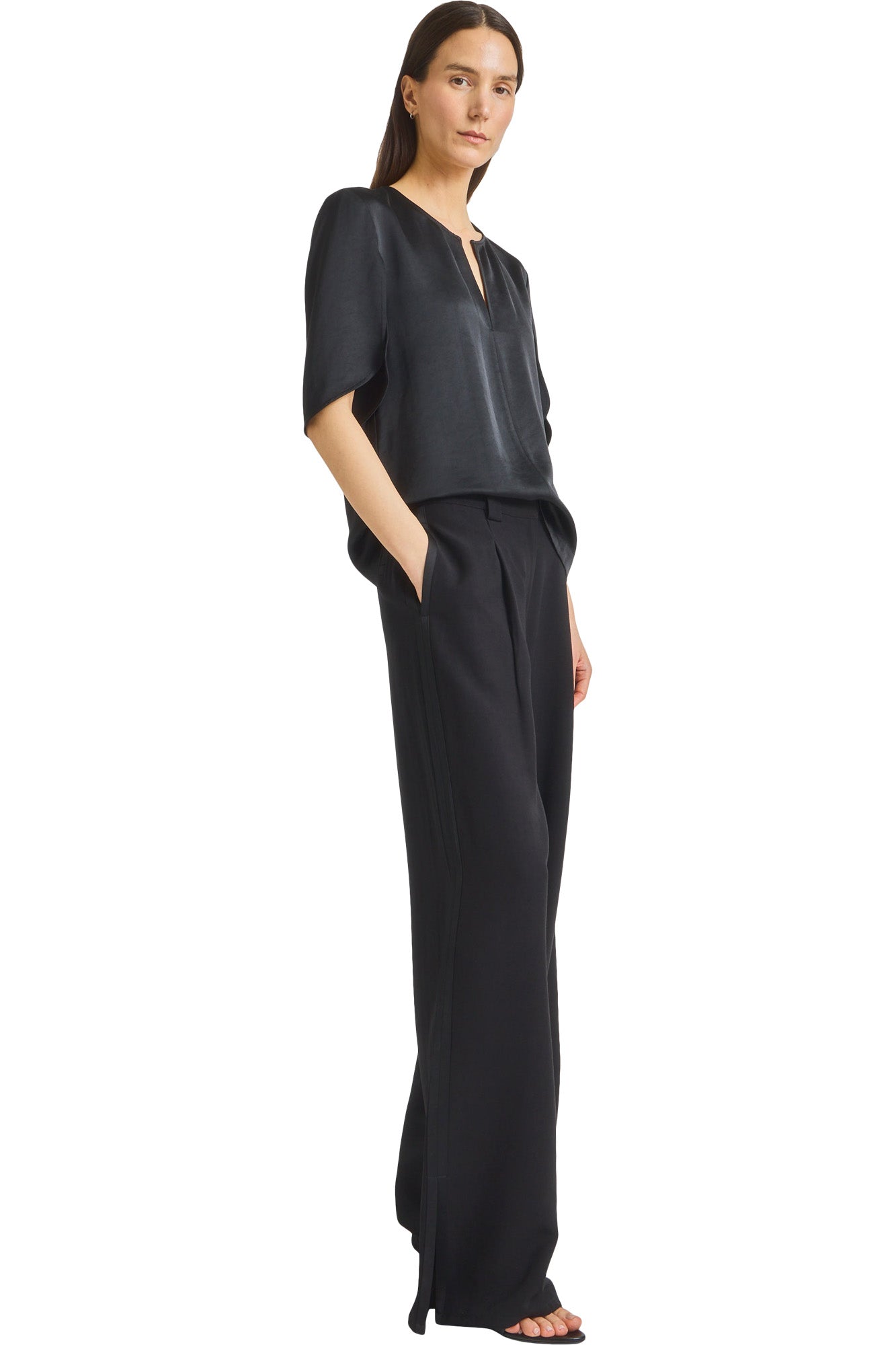 Saint Art Marlon Cape Top in Black
