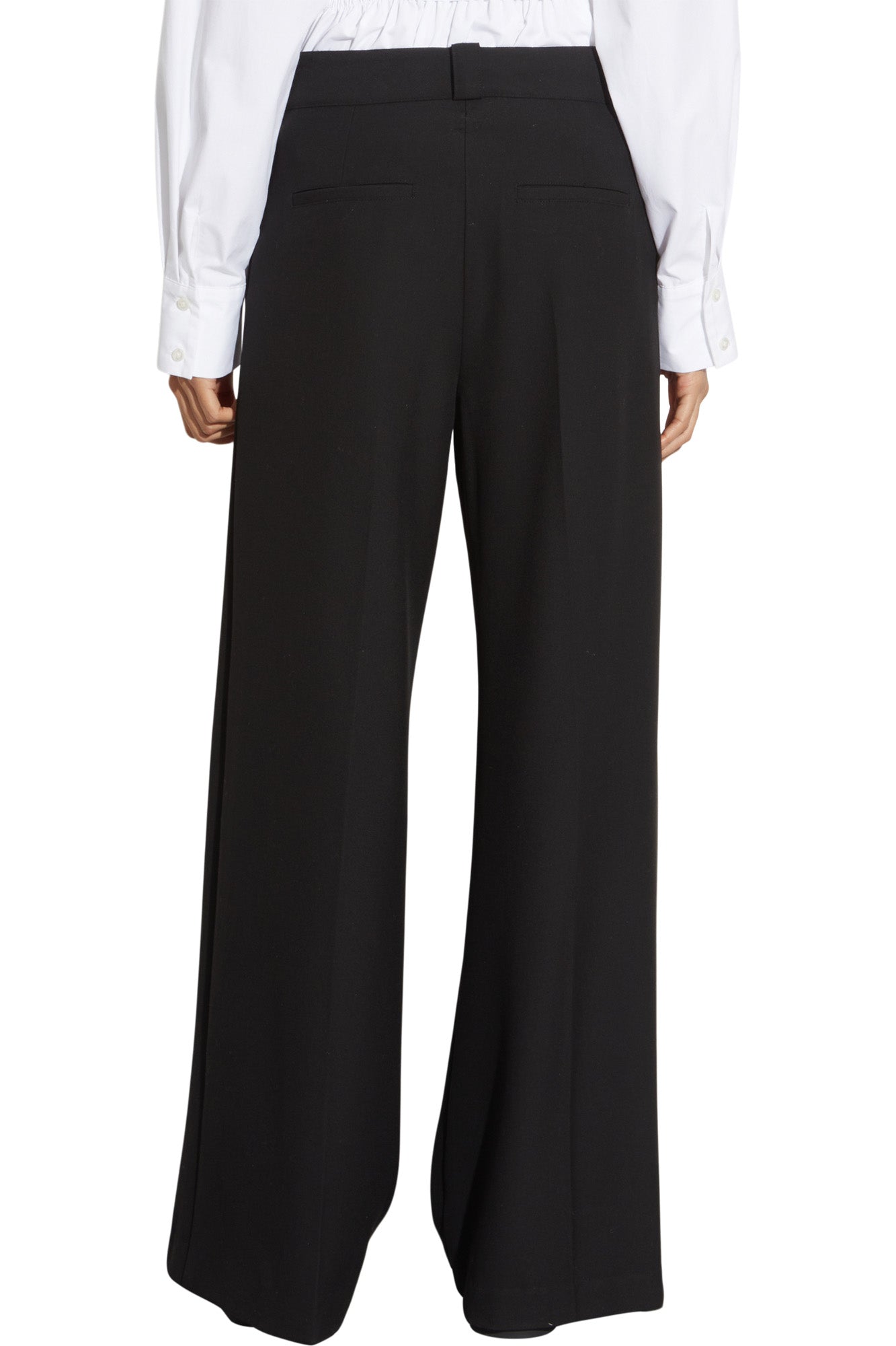 Saint Art Tiffany Mid-Waisted Wide Leg Trouser in Black