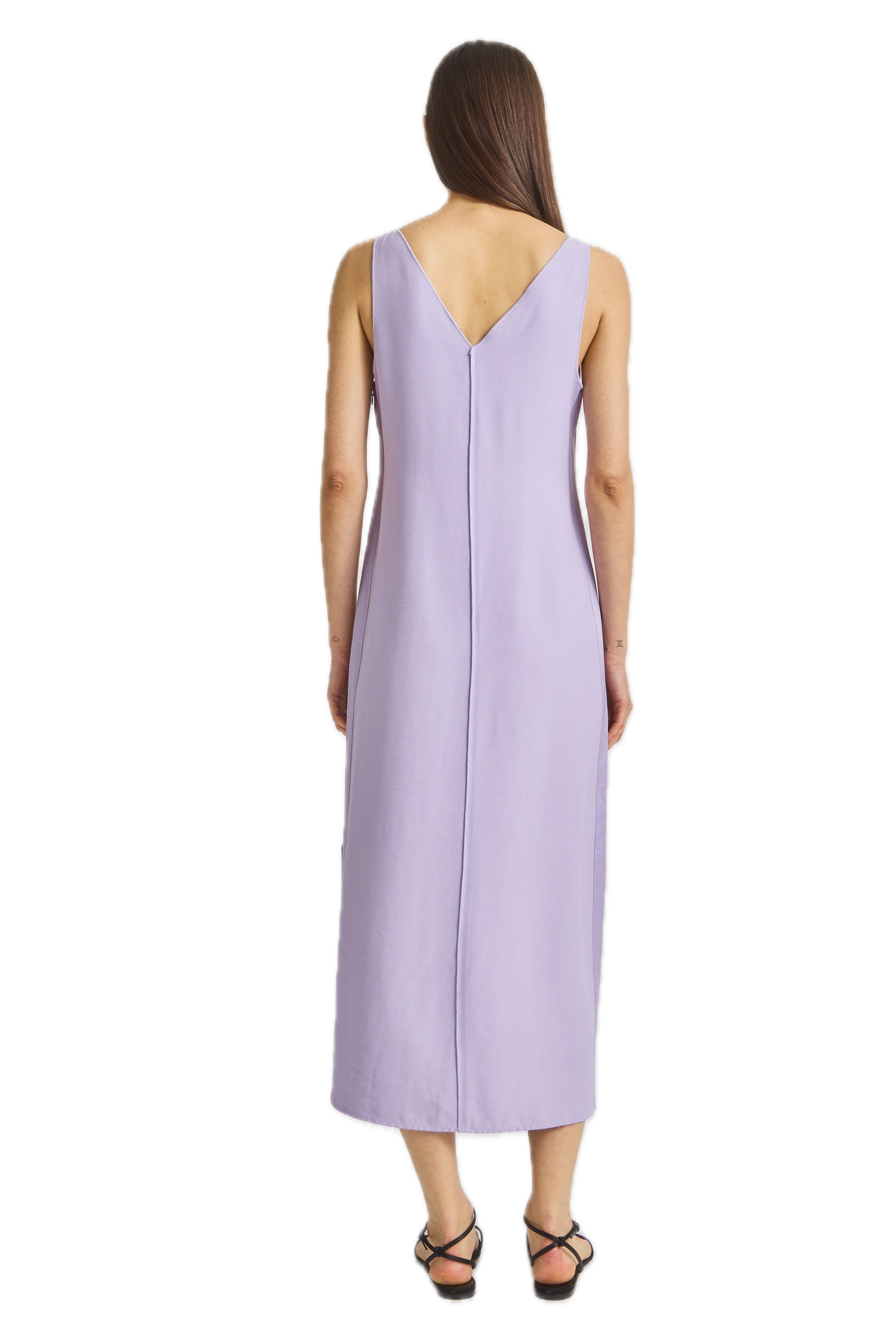 Saint Art Walker V-neck Dress in Lilac