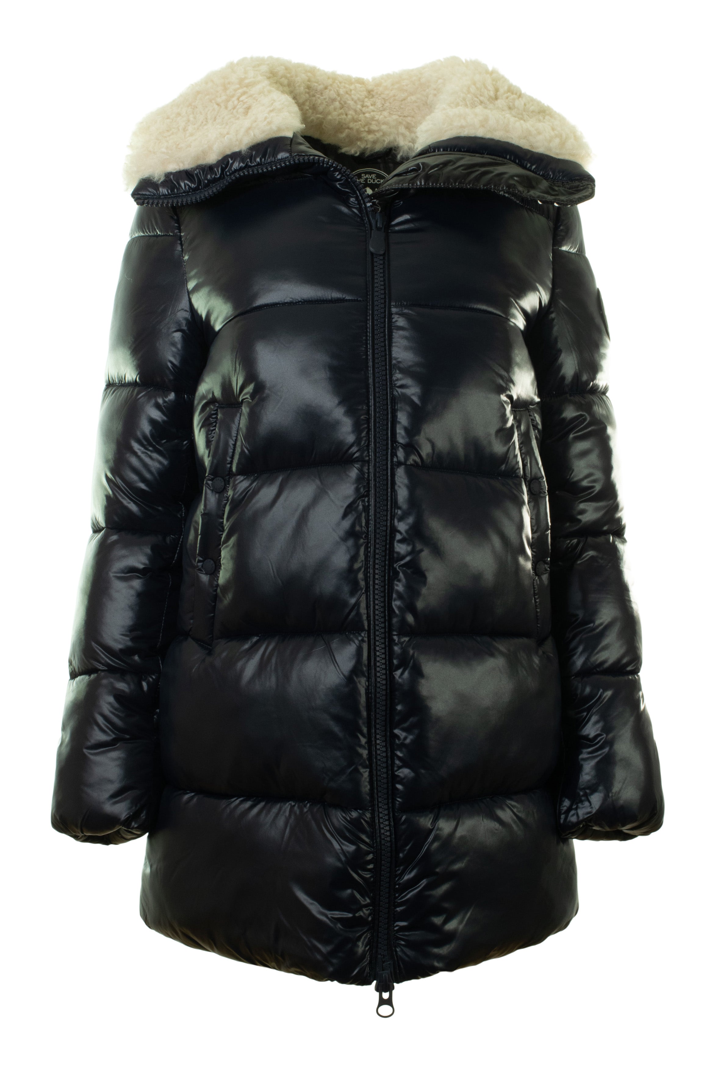 Save The Duck Bonita Puffer Jacket in Blue Black