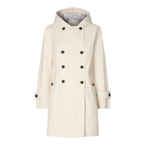 Save The Duck Orel Hooded Jacket in Shore Beige