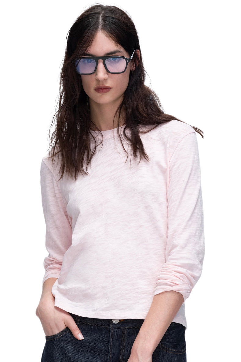 ATM Slub Jersey Long Sleeve Crop Tee