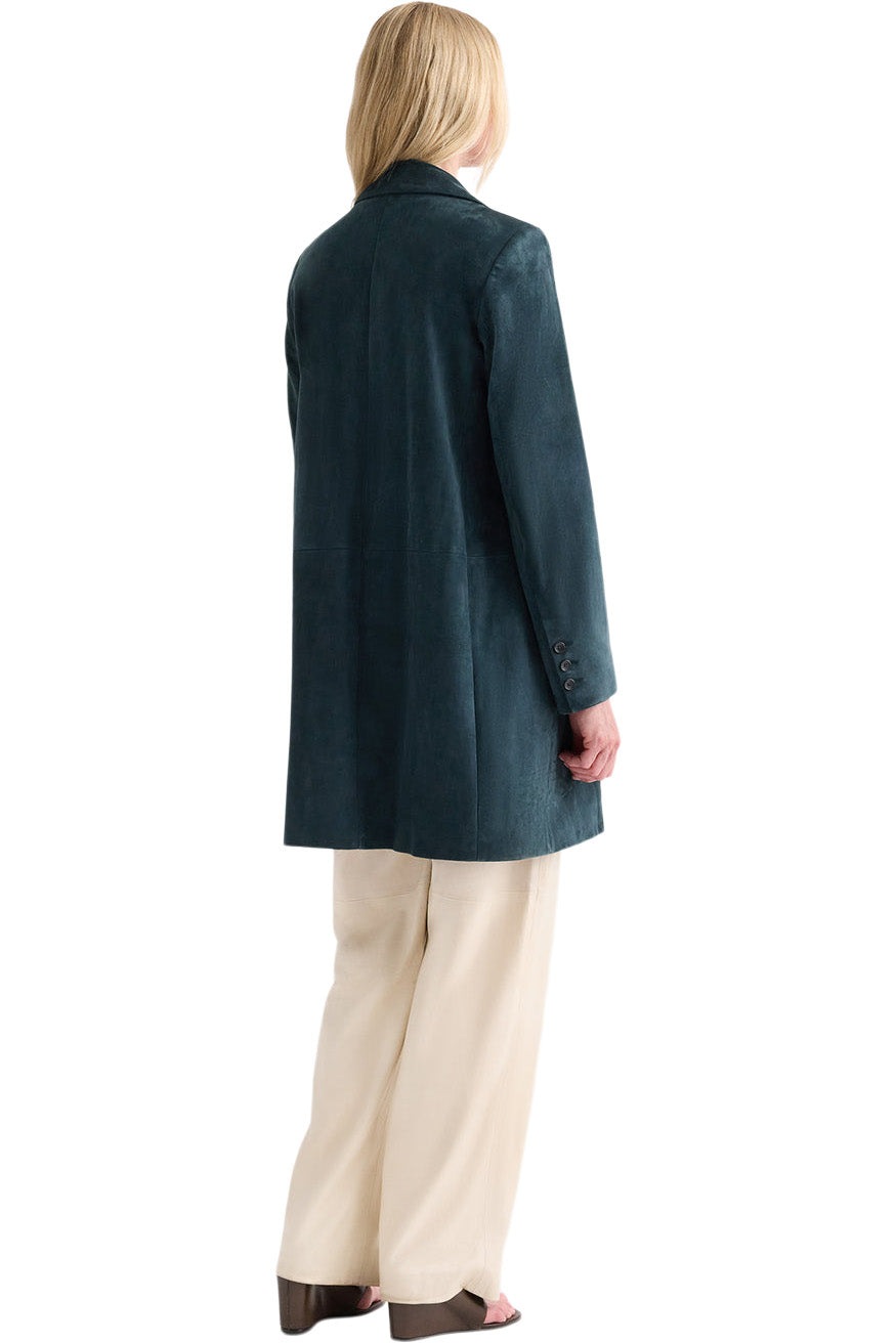 TWP Easy Car Coat in Deep Green