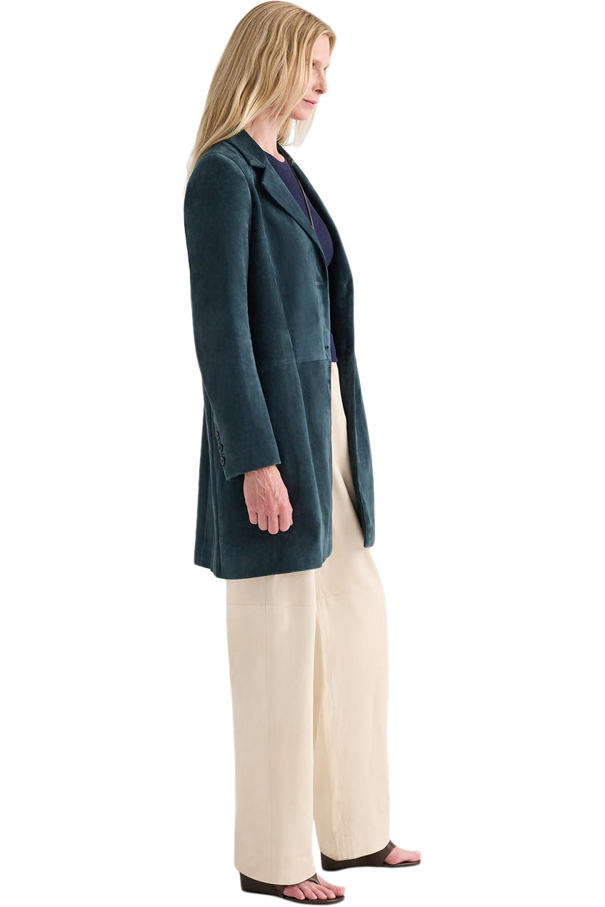 TWP Easy Car Coat in Deep Green