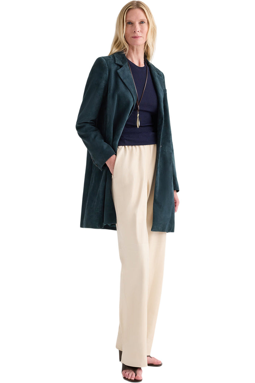 TWP Easy Car Coat in Deep Green