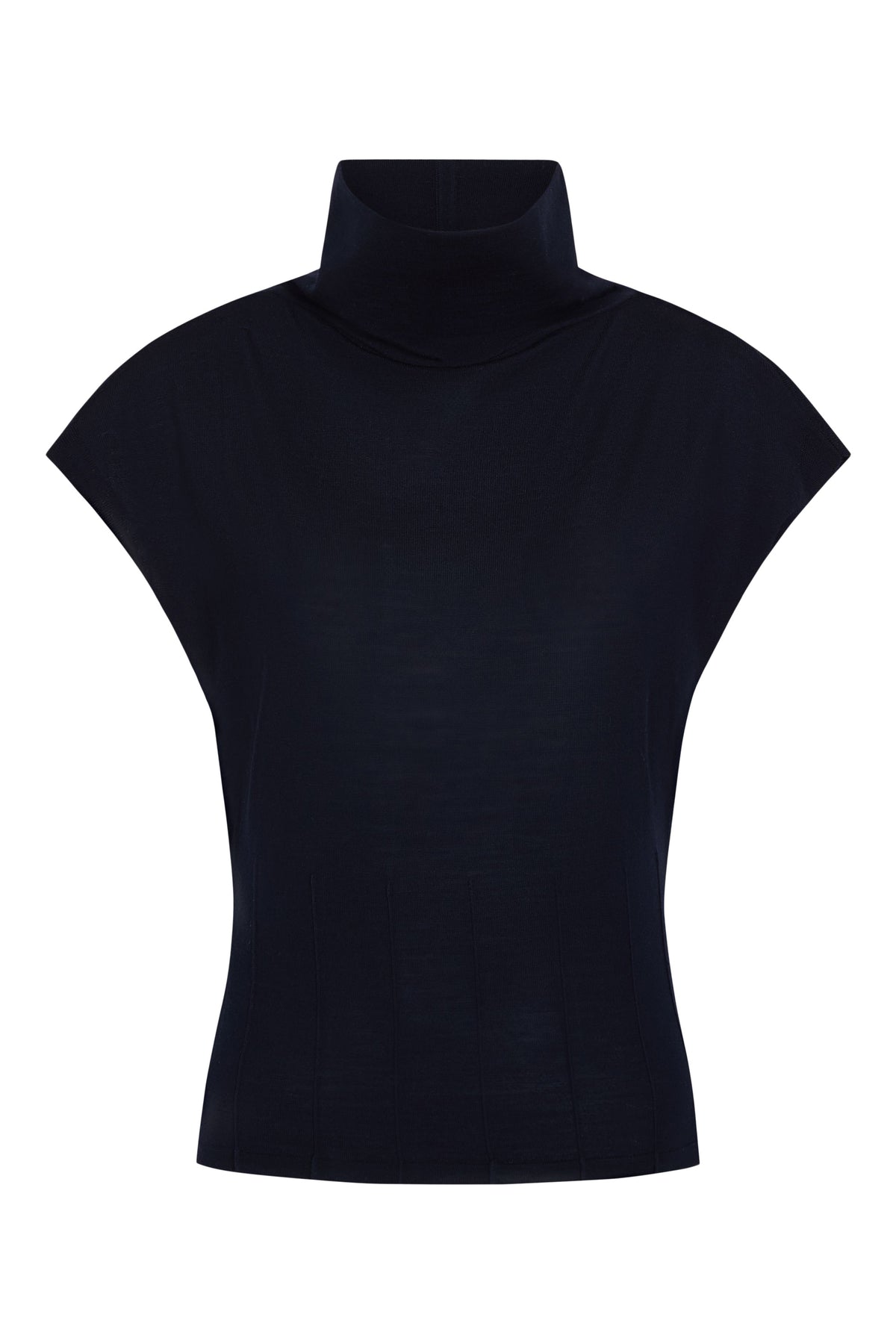 TWP Funnel Neck Sleeveless Top in Blue Nights