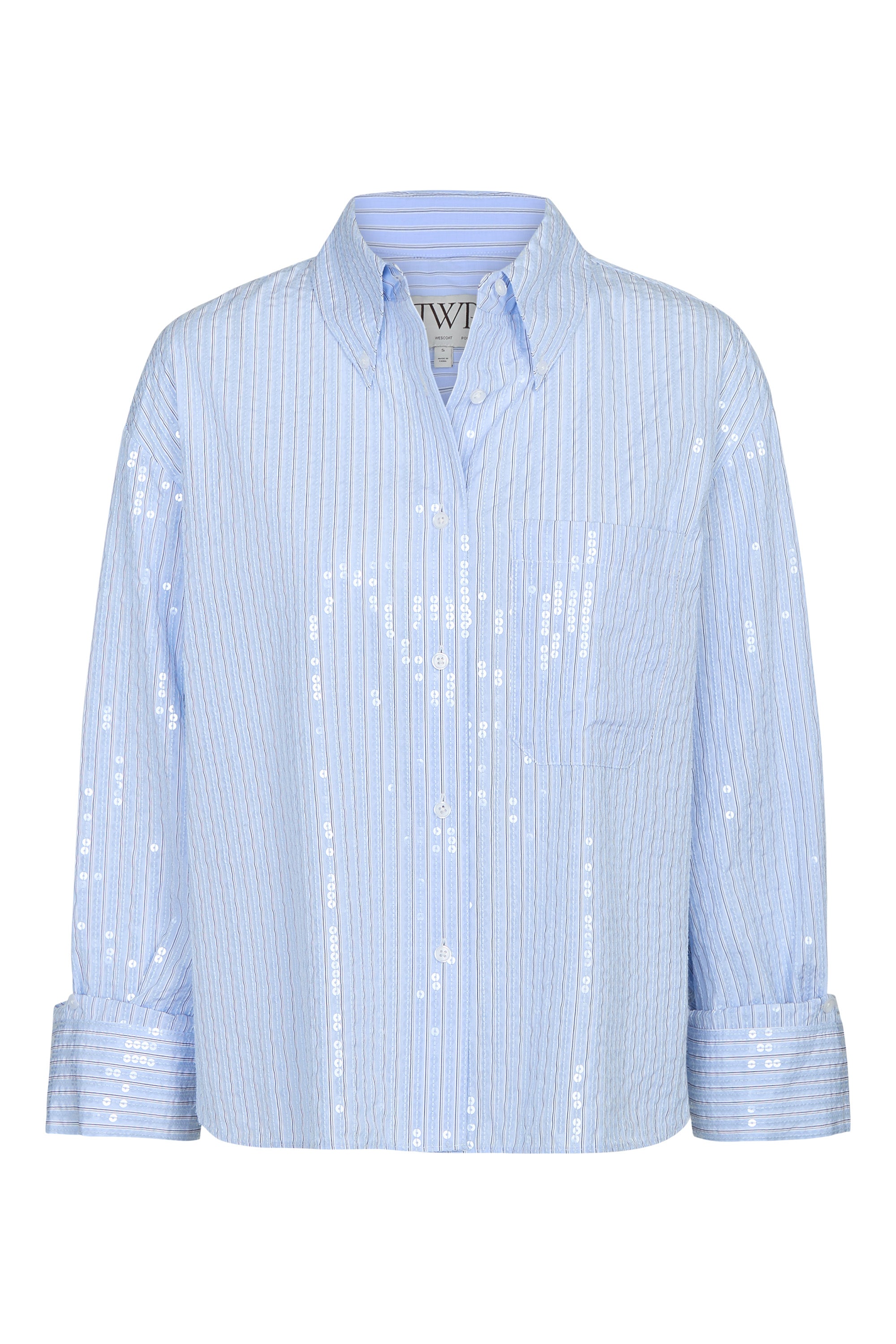 TWP J.D. Button Up in Blue-Midnight