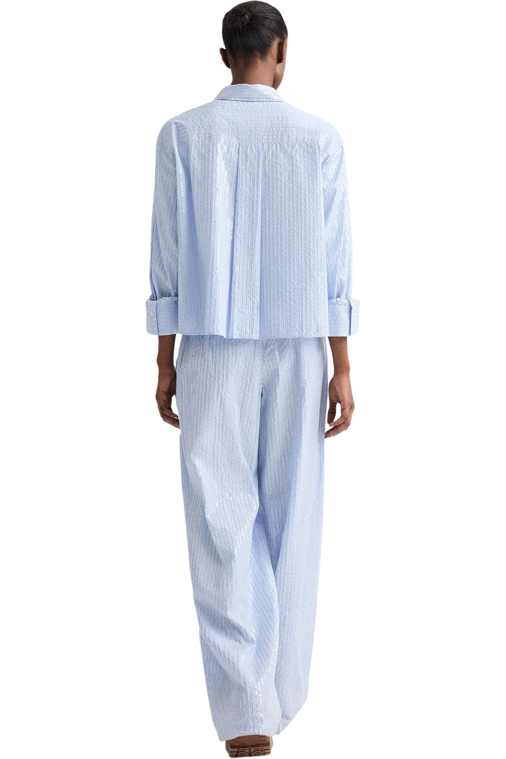 TWP J.D. Button Up in Blue-Midnight