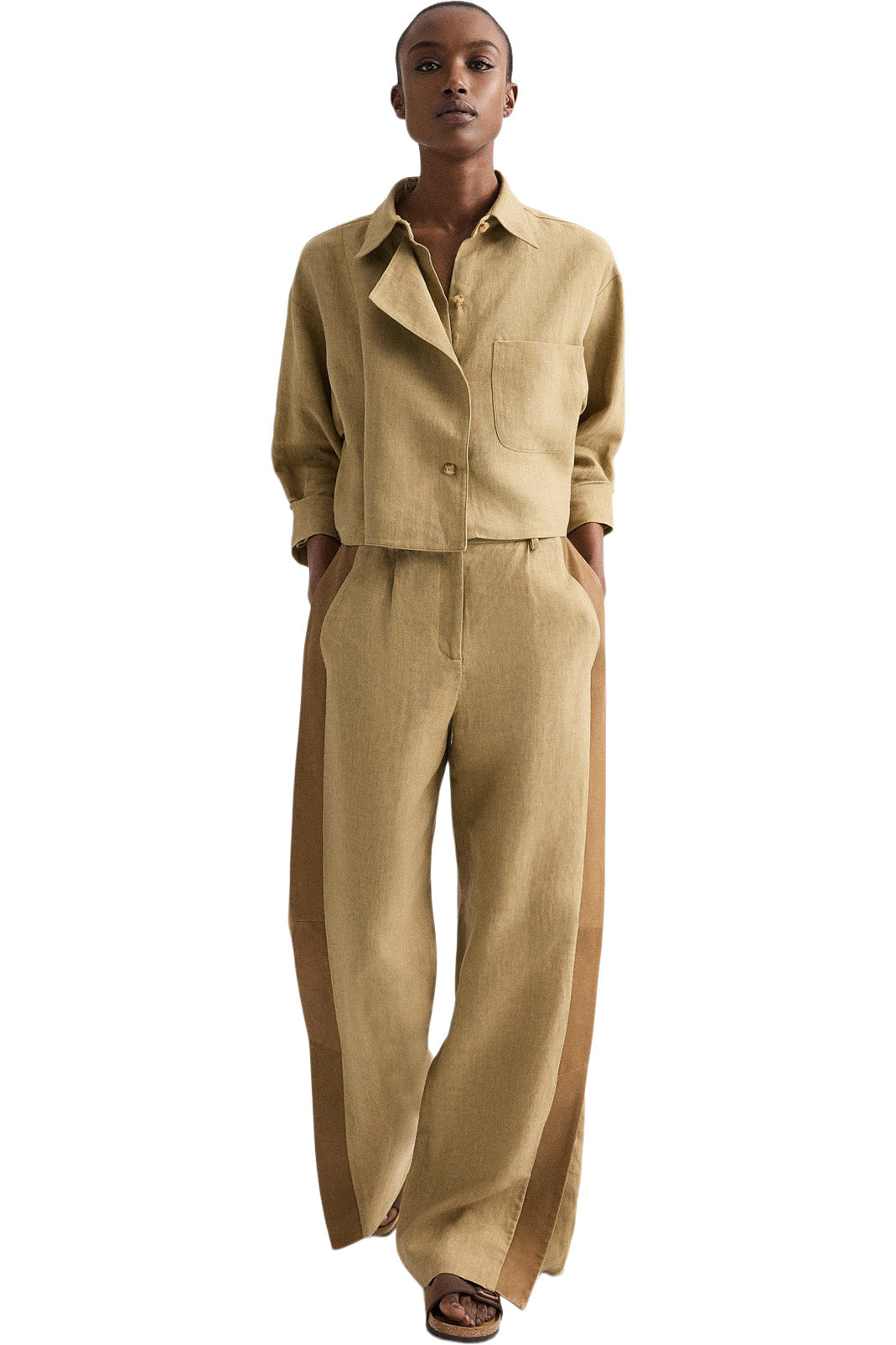 TWP Next Chapter Linen Top in Kelp