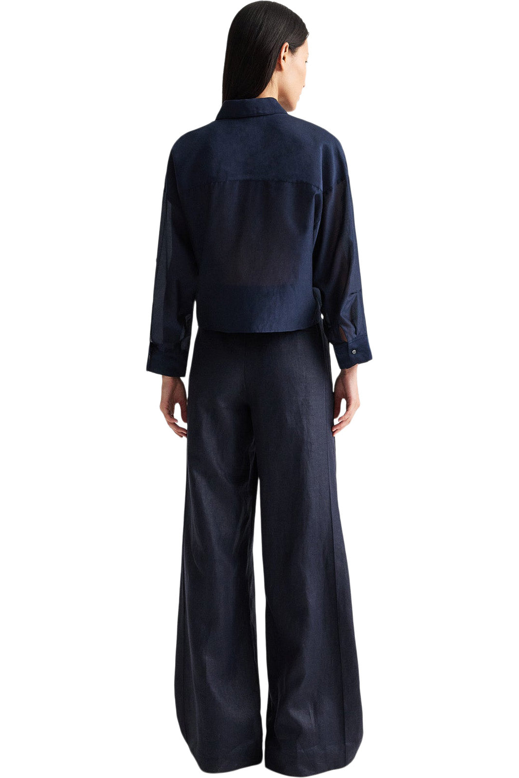 TWP Next Ex Shirt with Ruffle
 in Midnight