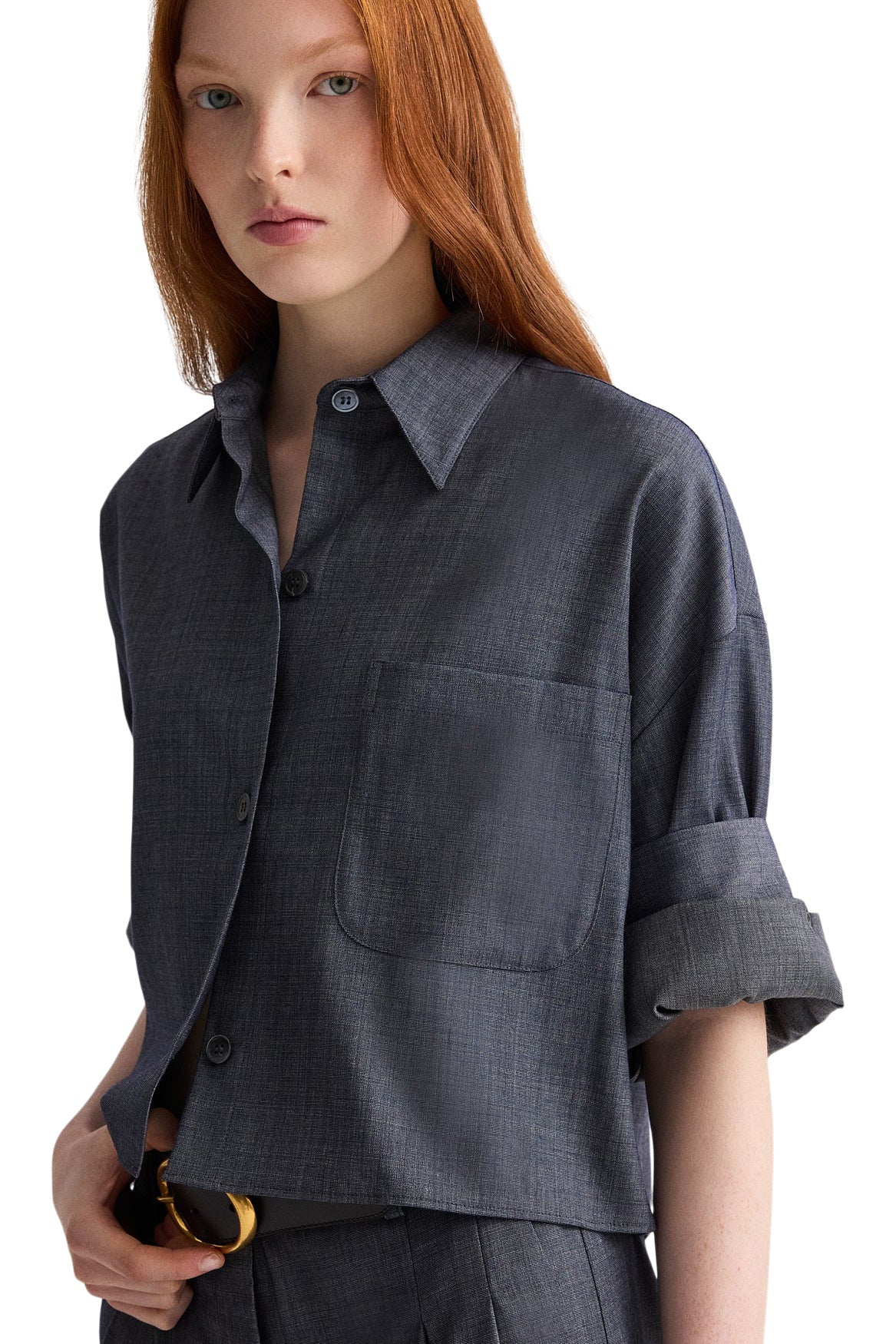 TWP Next Ex Top in Medium Indigo