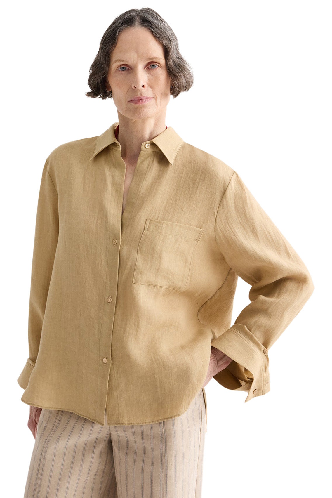 TWP Next Morning Shirt in Candied Ginger