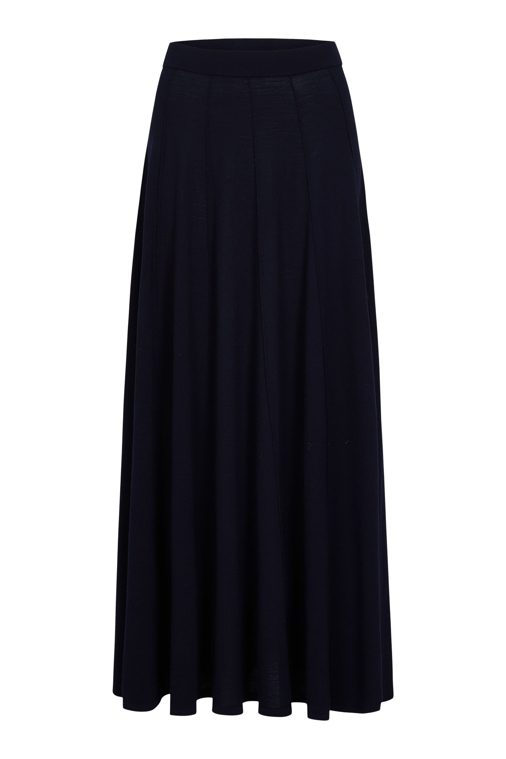 TWP Seamed Maxi Skirt in Blue Nights