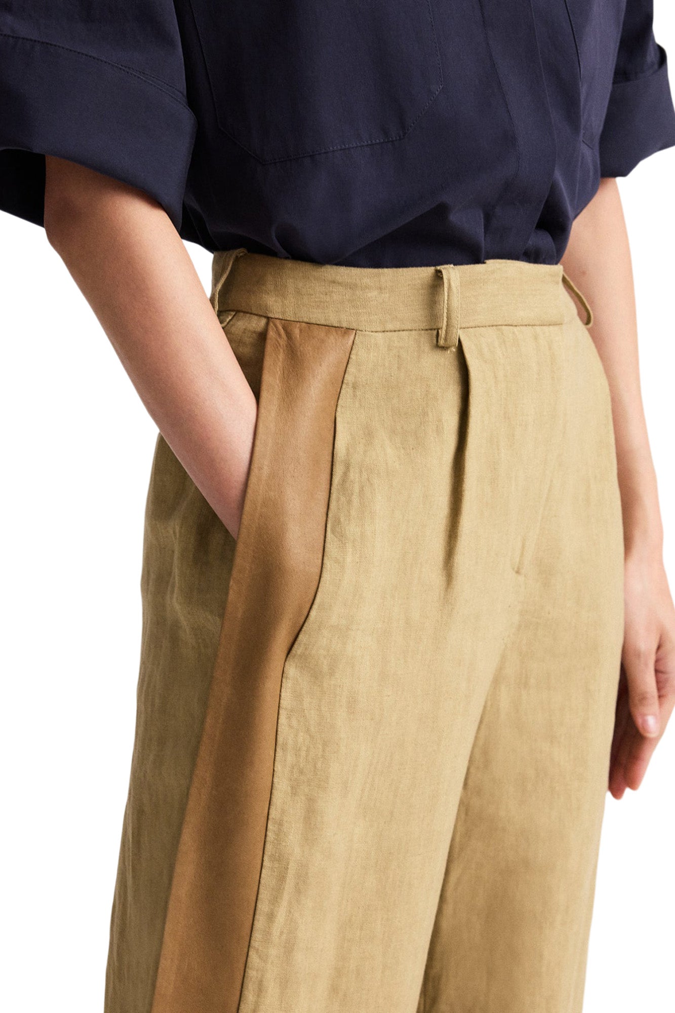 TWP Slim A Pant w/ Lip Tux in Kelp - Ermine