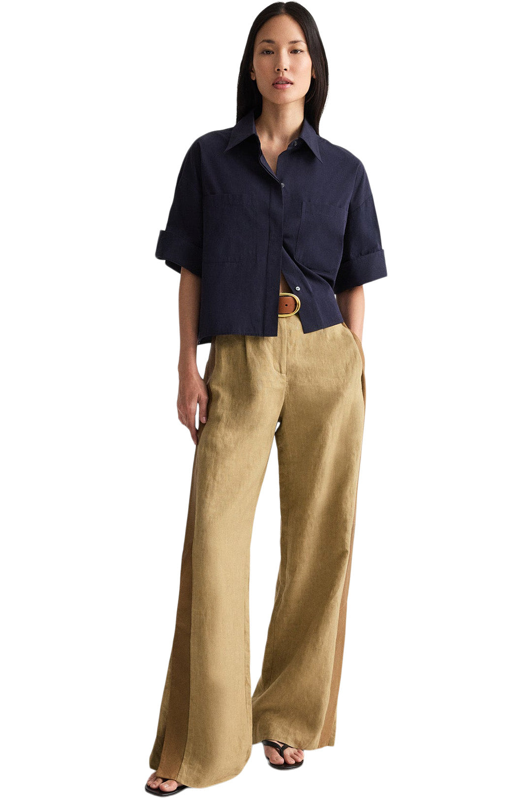 TWP Slim A Pant w/ Lip Tux in Kelp - Ermine