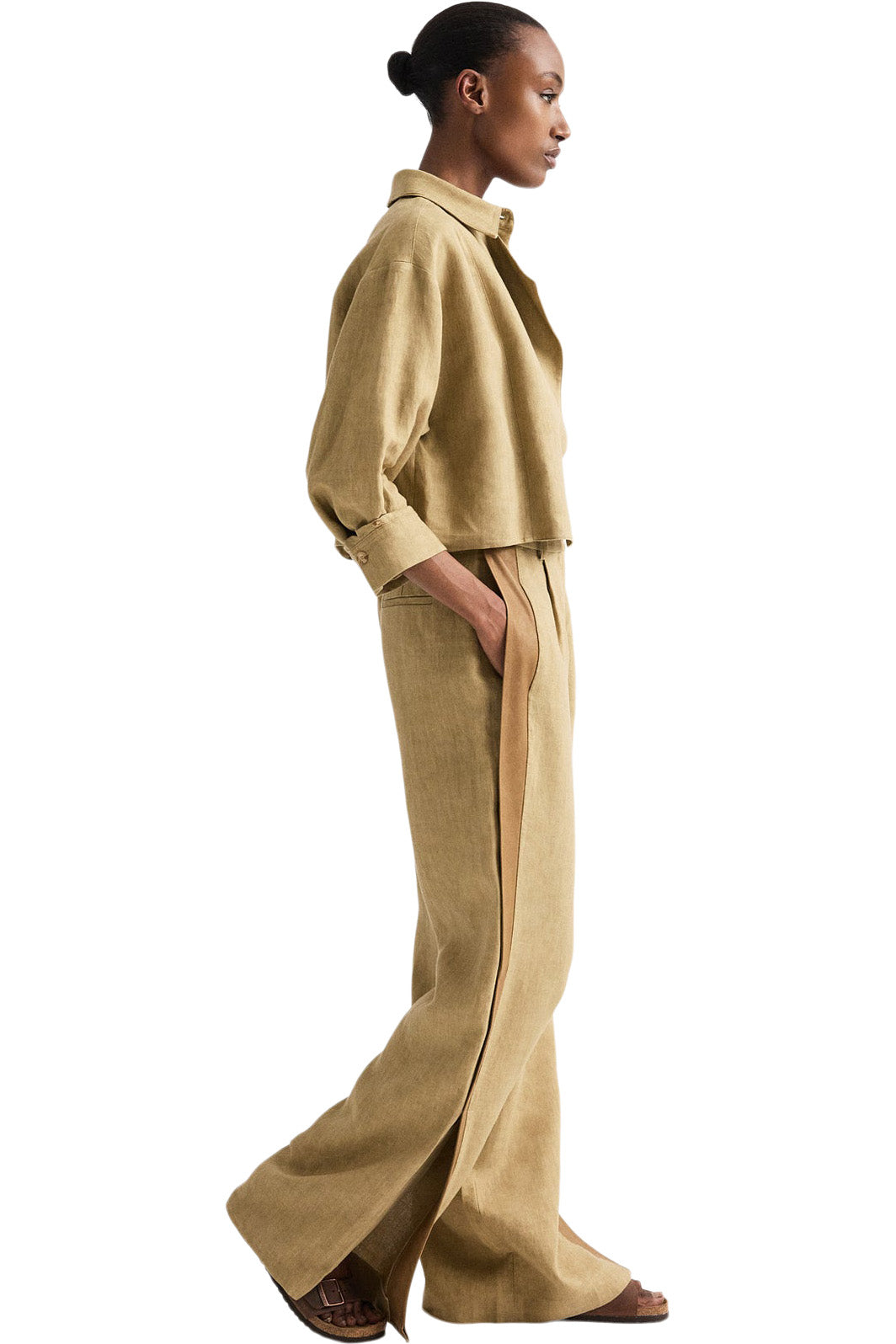 TWP Slim A Pant w/ Lip Tux in Kelp - Ermine