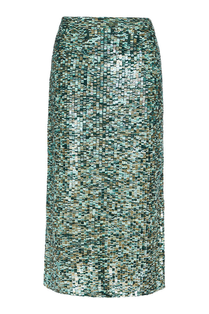 TWP Sylkie Skirt in Multi Darkest Spruce