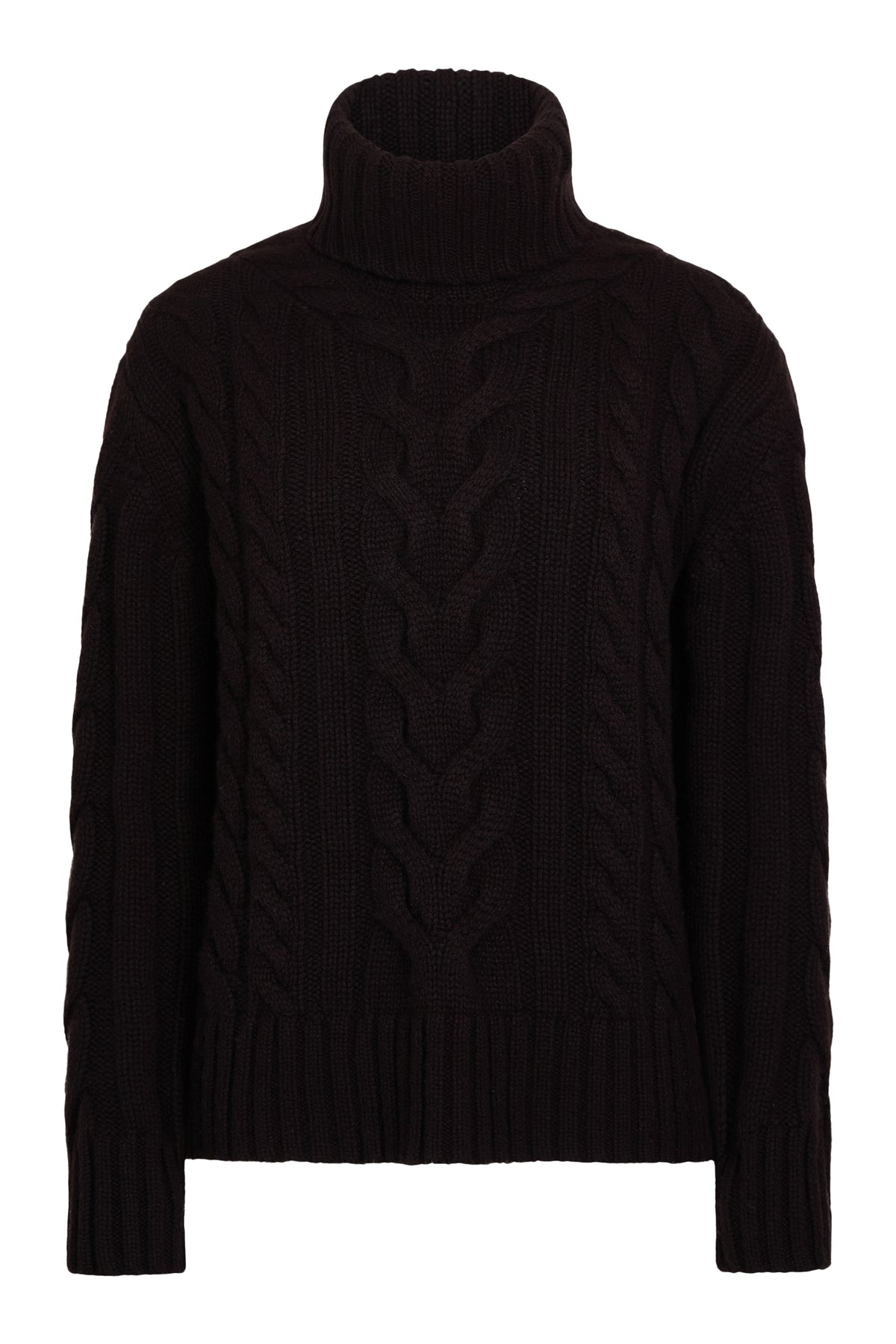 TWP Traveling Turtleneck in Dark Brown