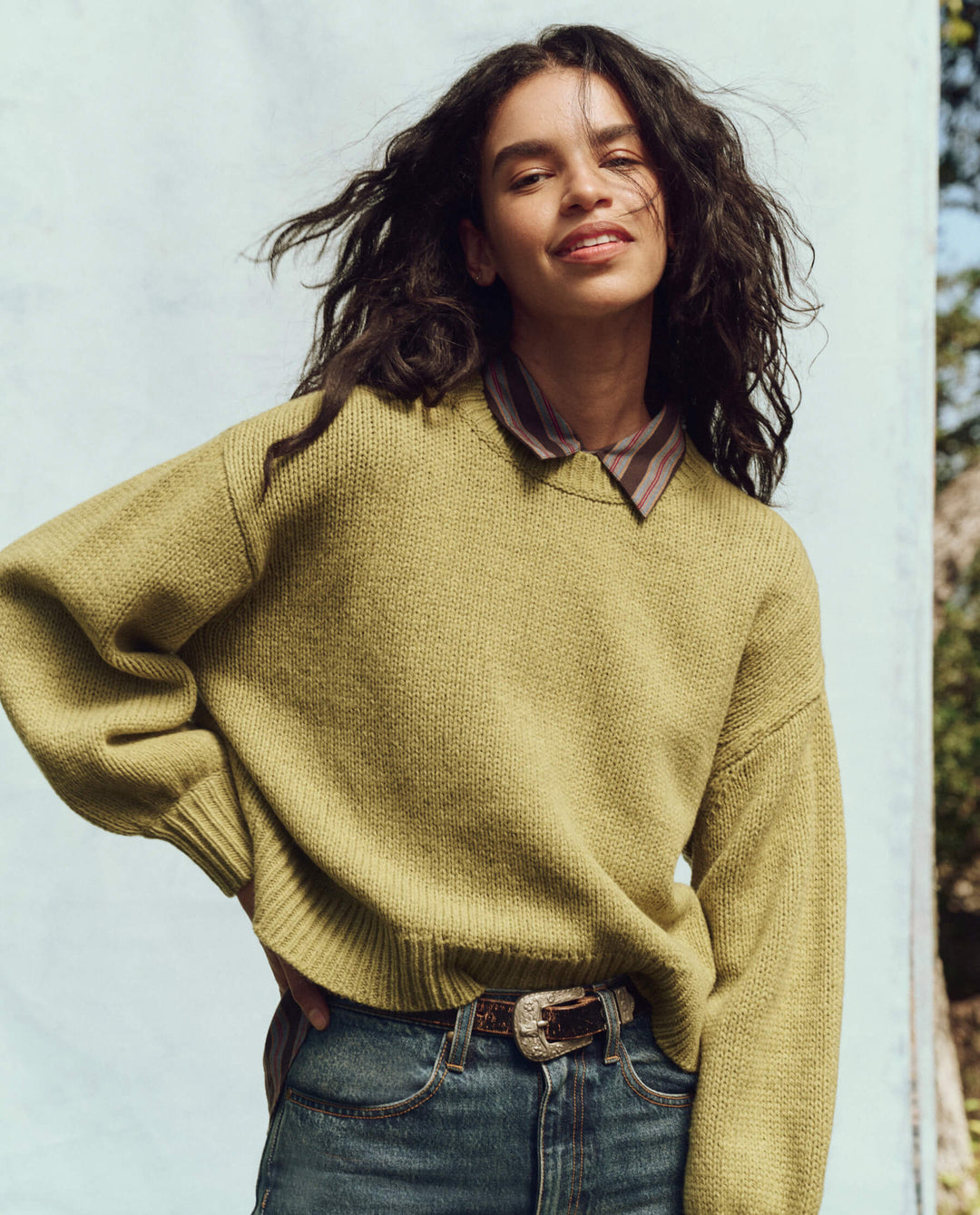 The Great Bubble Pullover in Sprig