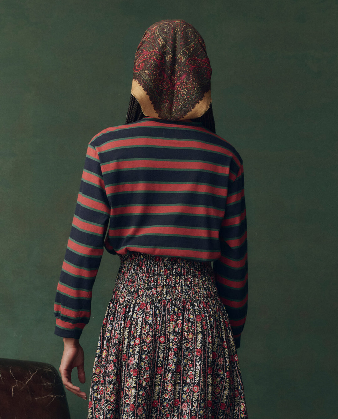 The Great Campus Crew in Navy Bridle Stripe