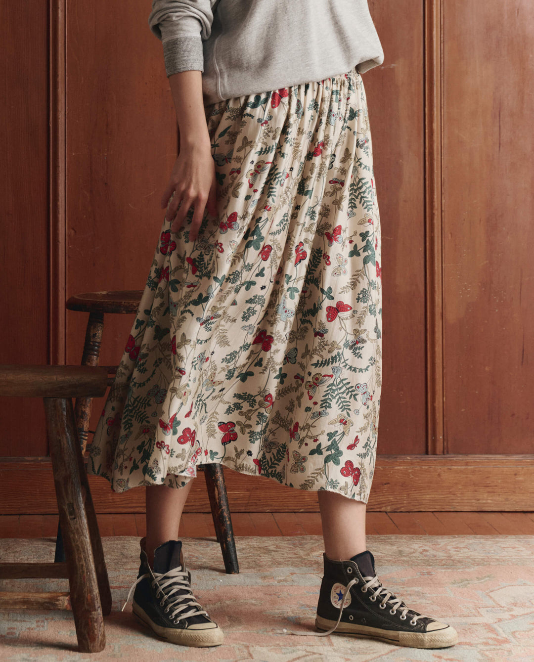 The Great Canary Skirt in Floating Butterfly