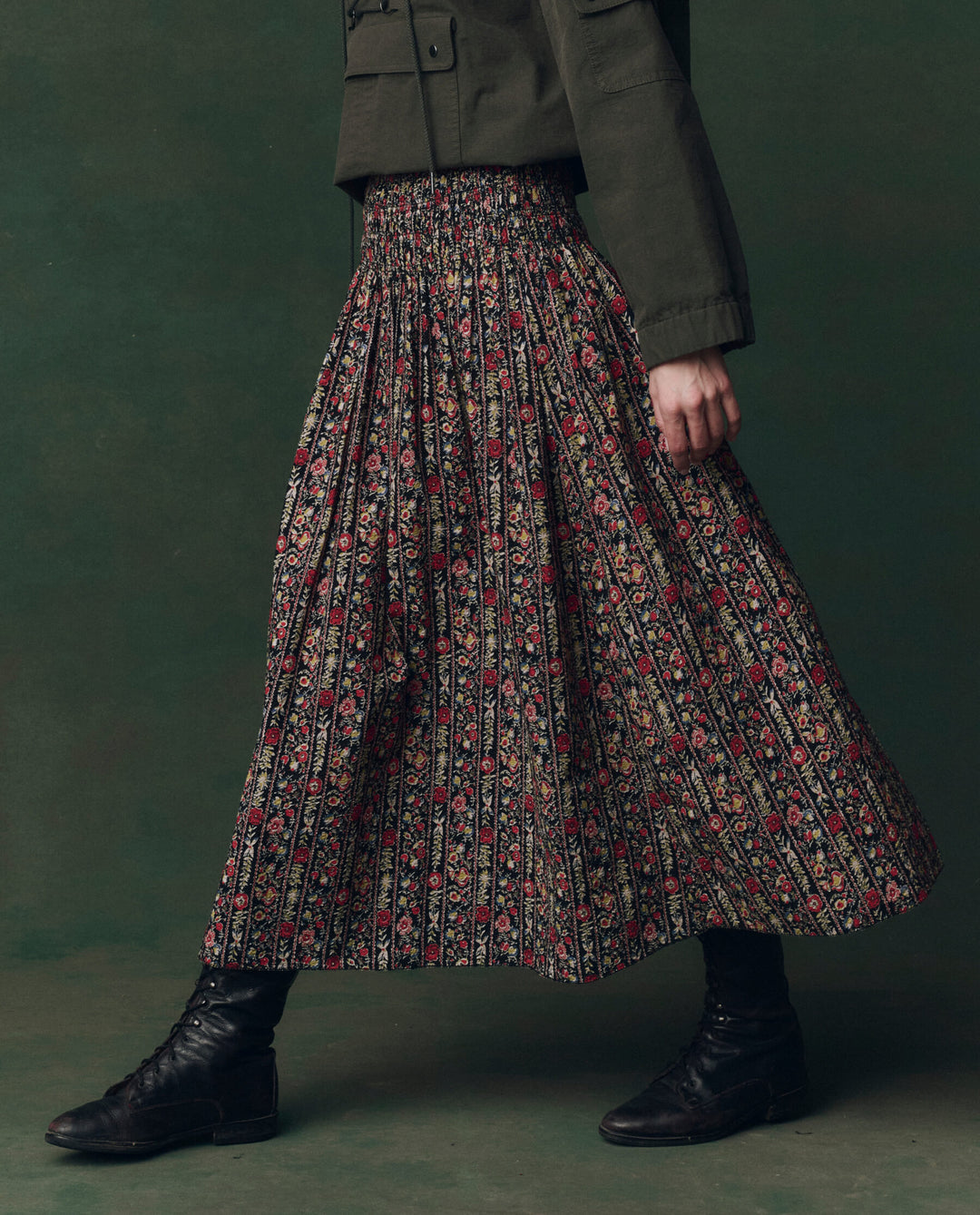 The Great Canary Skirt in Garland Print