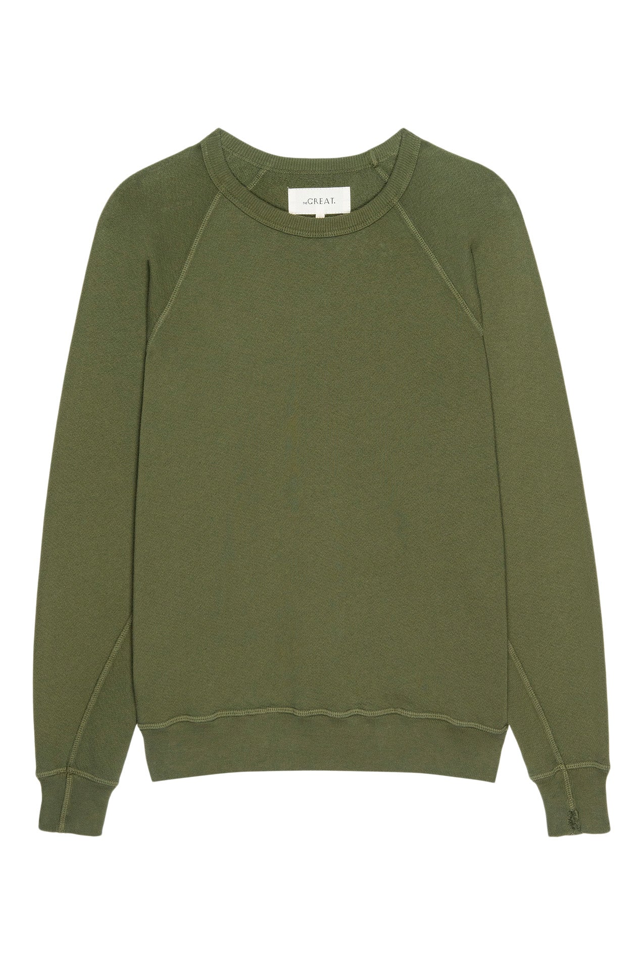 The Great College Sweatshirt in Heritage Army