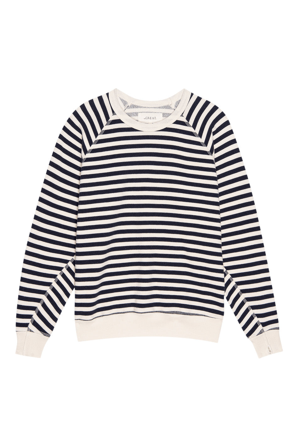 The Great College Sweatshirt in Navy Sailor Stripe