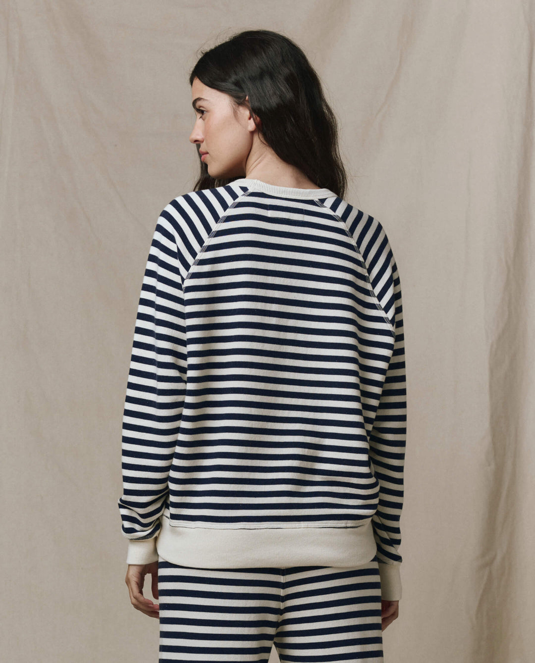 The Great College Sweatshirt in Navy Sailor Stripe