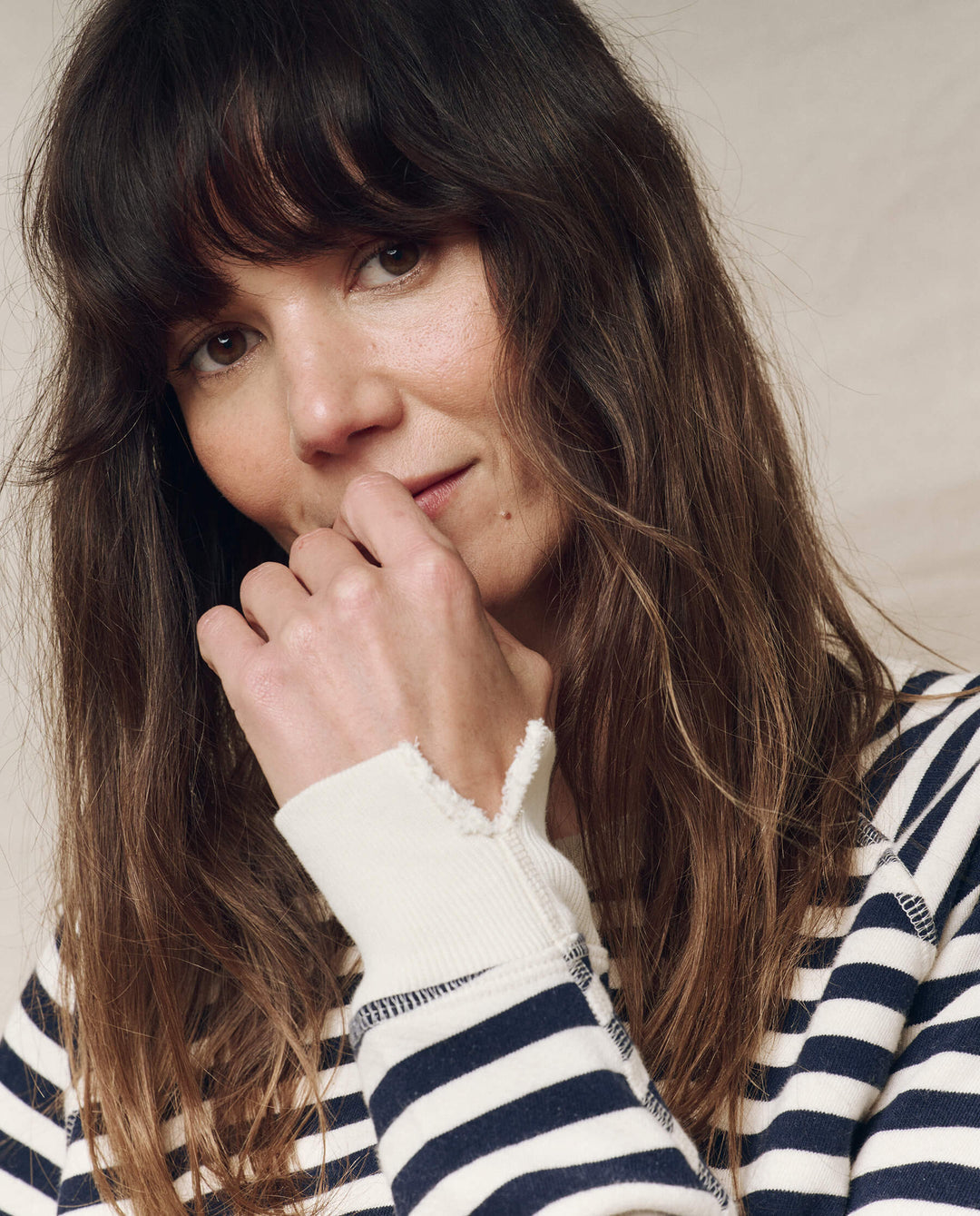 The Great College Sweatshirt in Navy Sailor Stripe