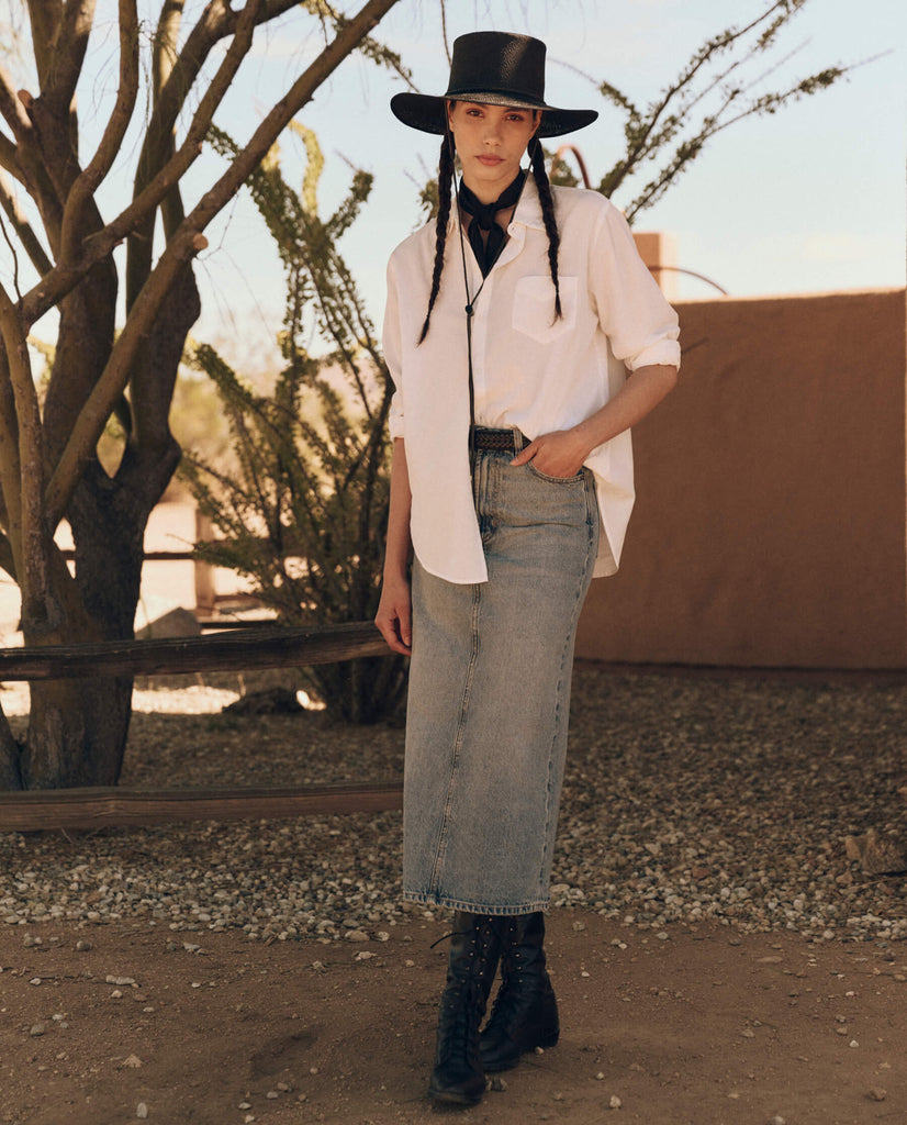 The Great Column Skirt in Monterey Wash