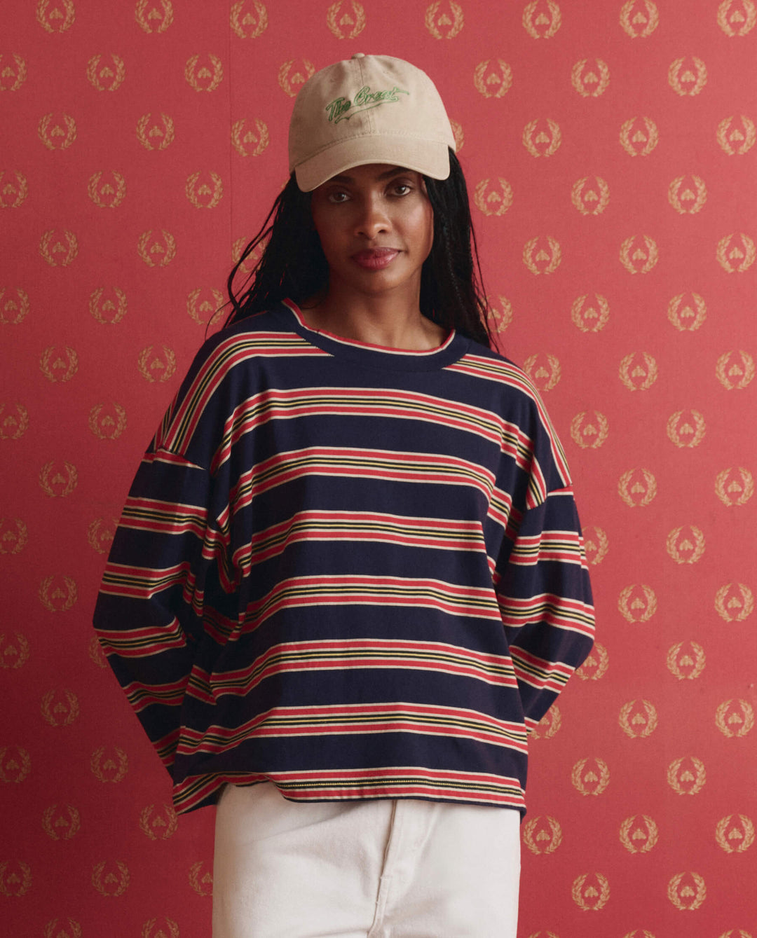 The Great Field Tee in Scout Stripe
