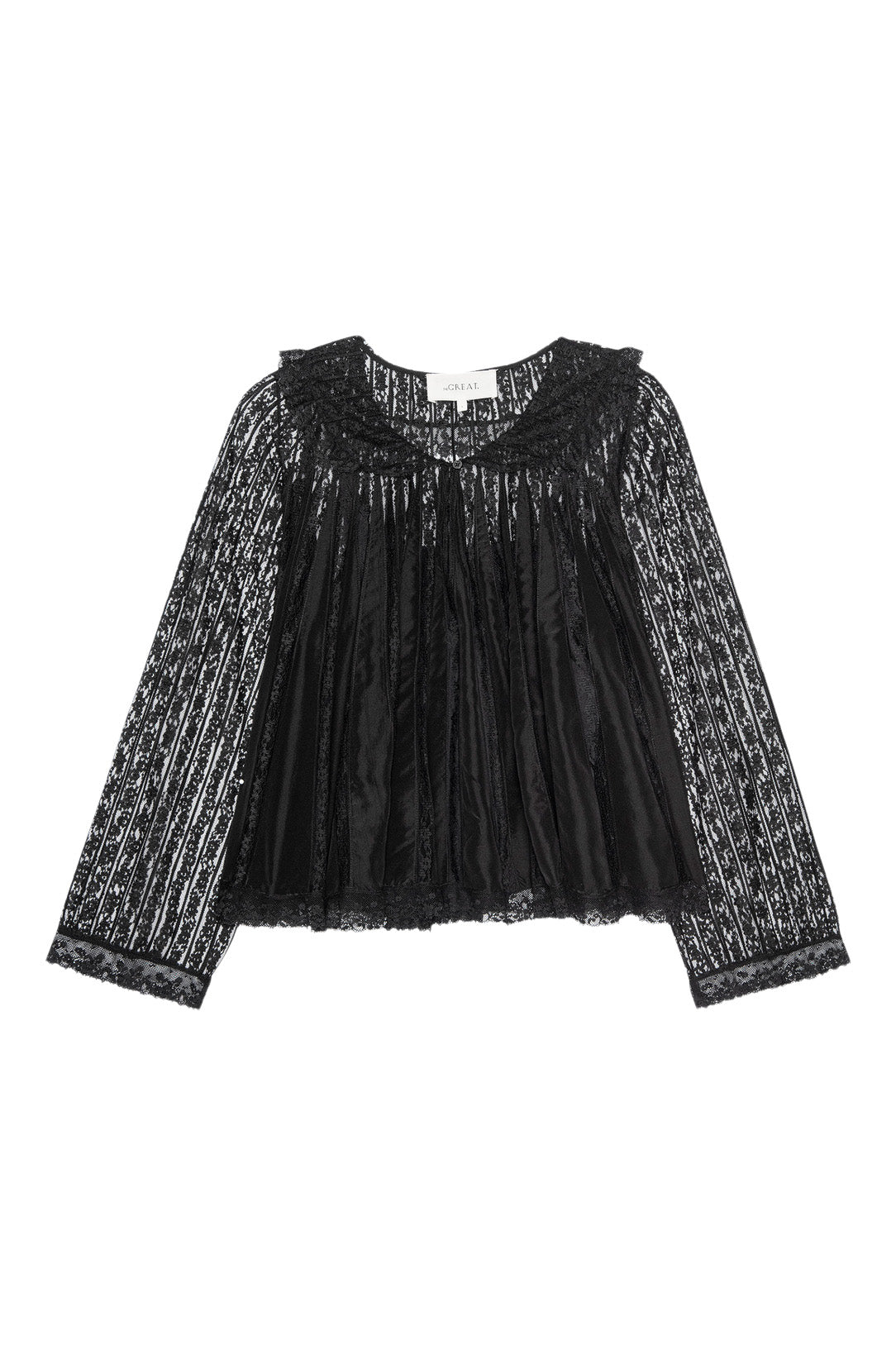 The Great Keepsake Lace Collared Top in Black