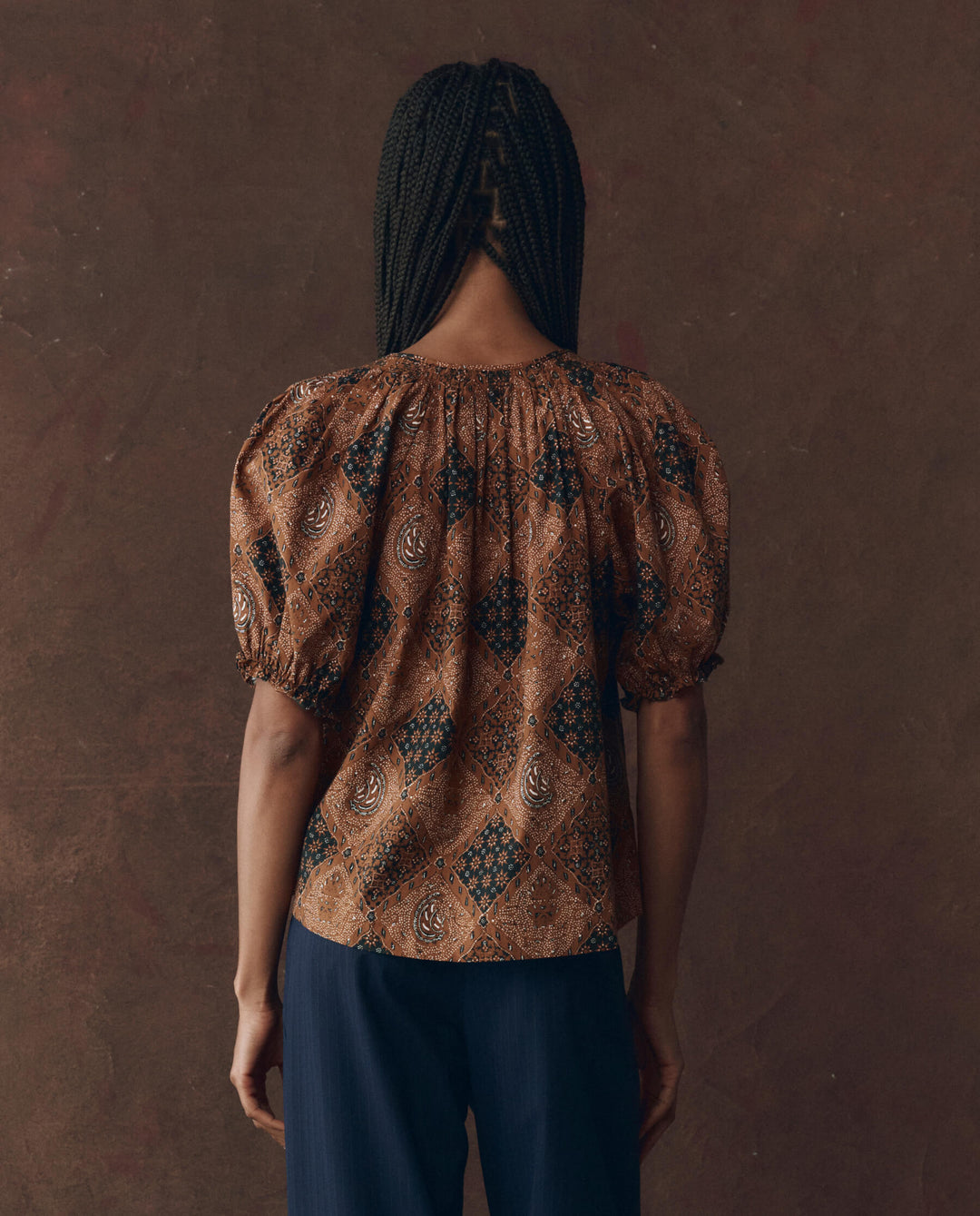 The Great Moorland Top in Geo Bandana Print
