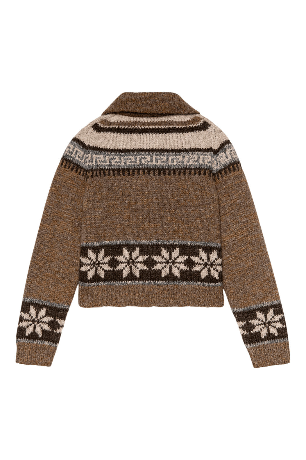 The Great Nordic Scholar Cardigan in Hickory Fair Isle
