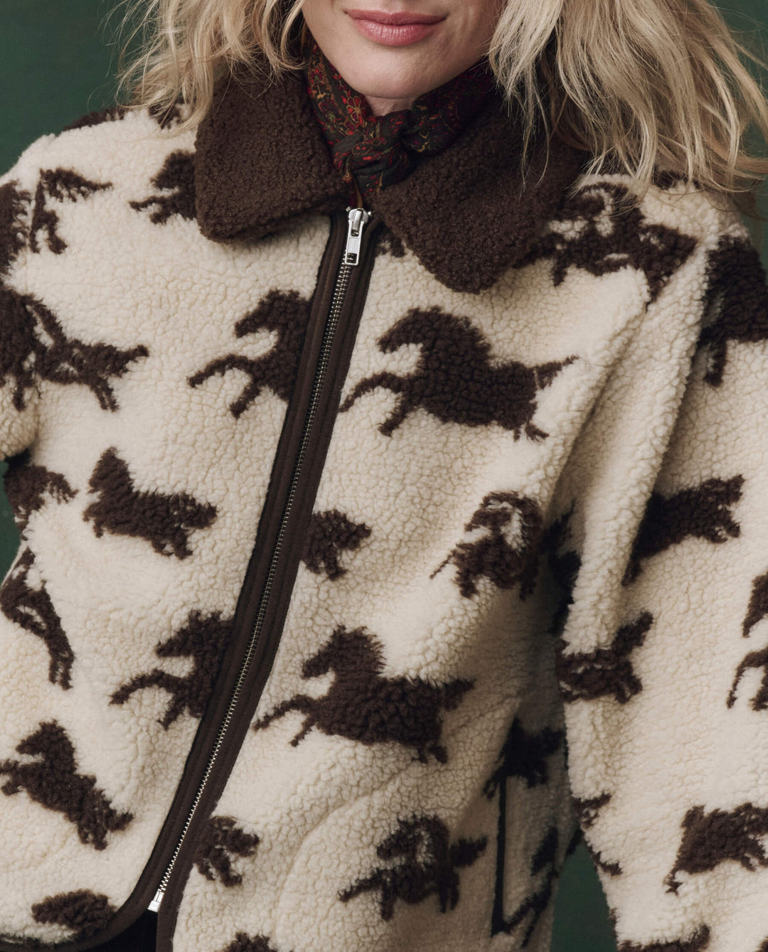 The Great Pasture Jacket in Cream with Hickory