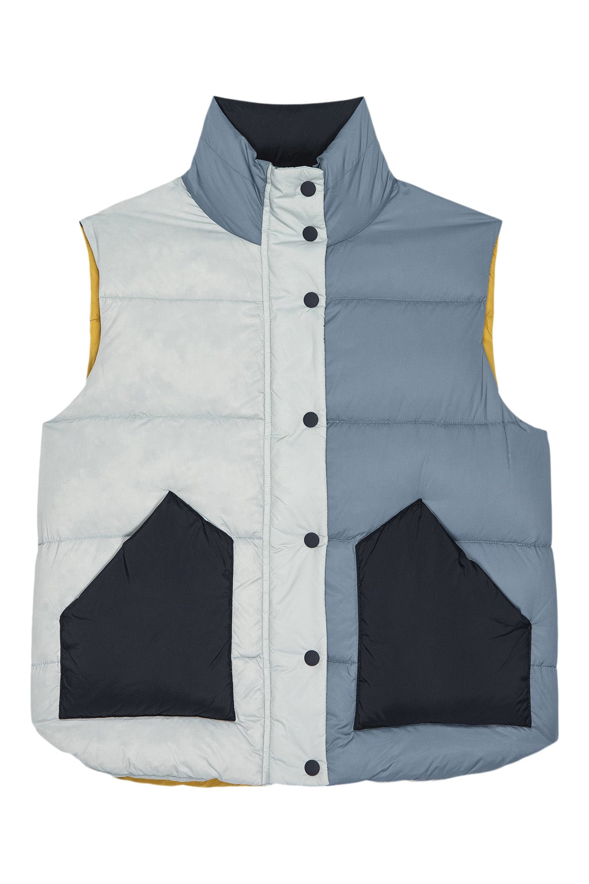 The Great Polar Vest in Navy Colorblock