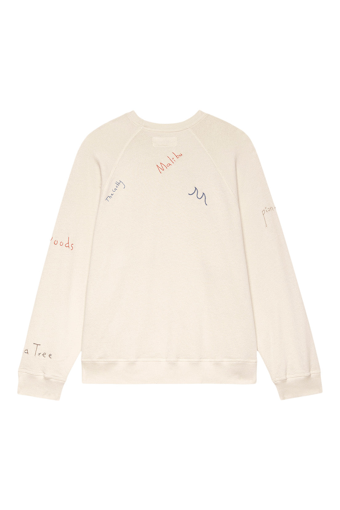 The Great Slouch Sweatshirt in Washed White with Golden State Embroidery