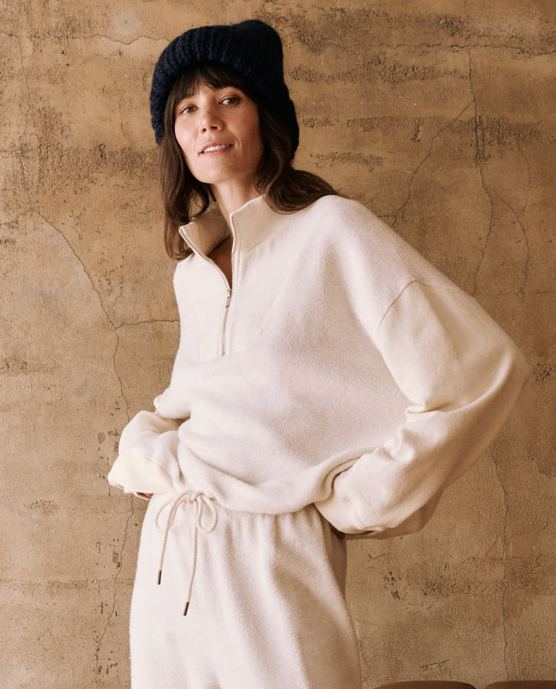 The Great Slouch Trail Sweatshirt in Washed White