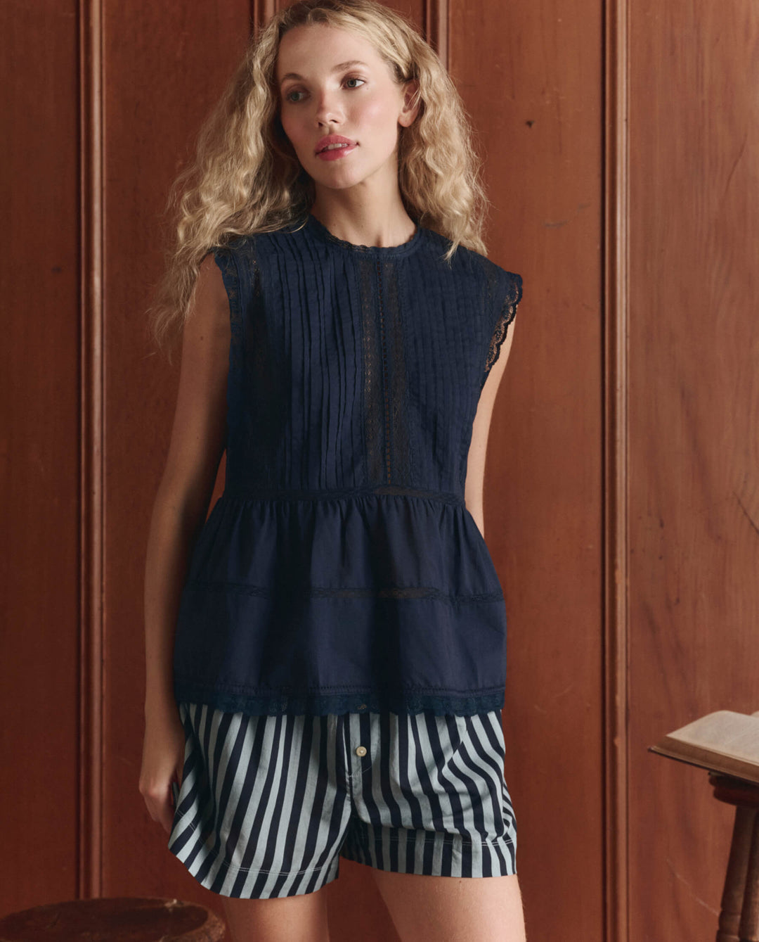The Great Sonnet Top in Navy