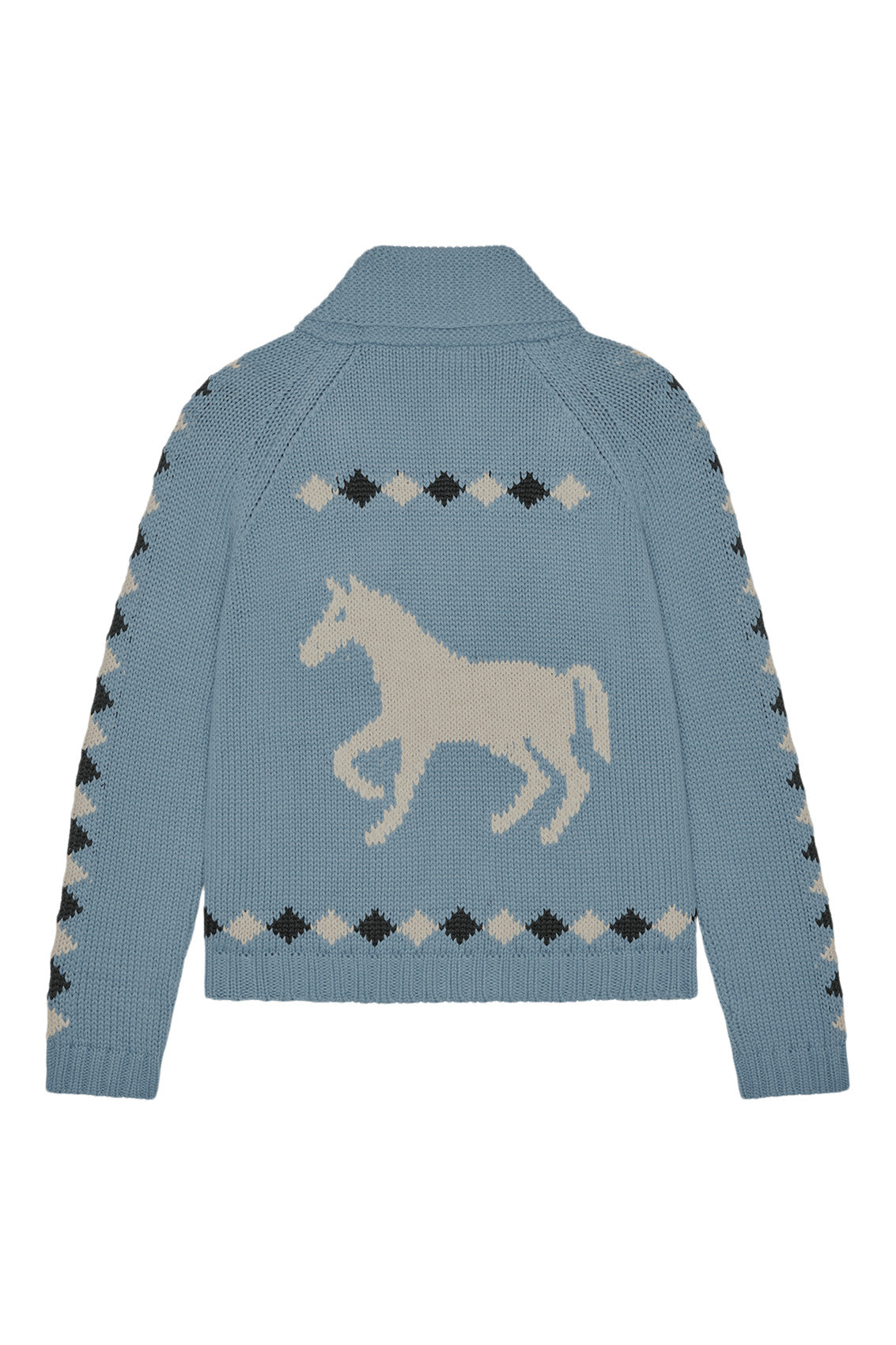 The Great Stable Lodge Cardigan in Blue Bell
