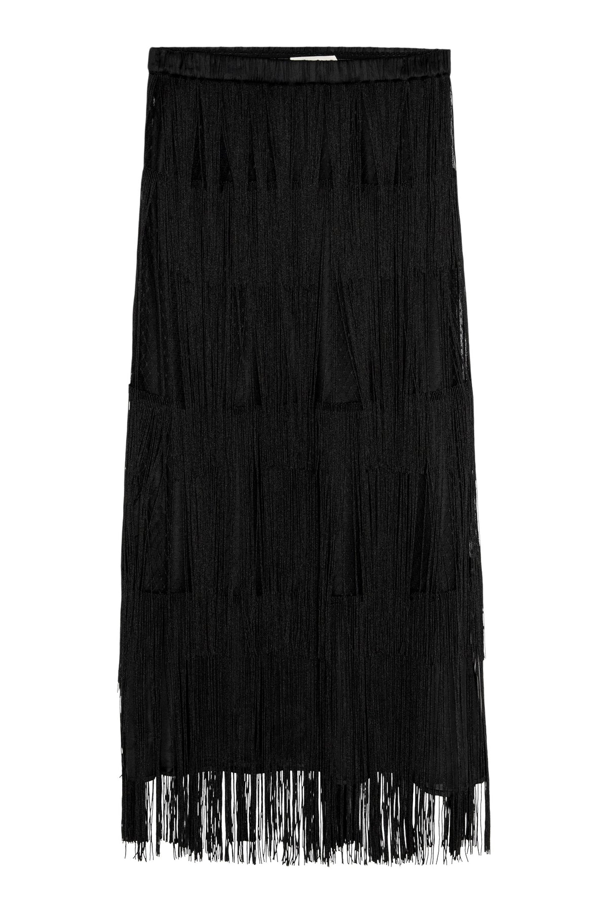 The Great The Fringe Skirt in Black
