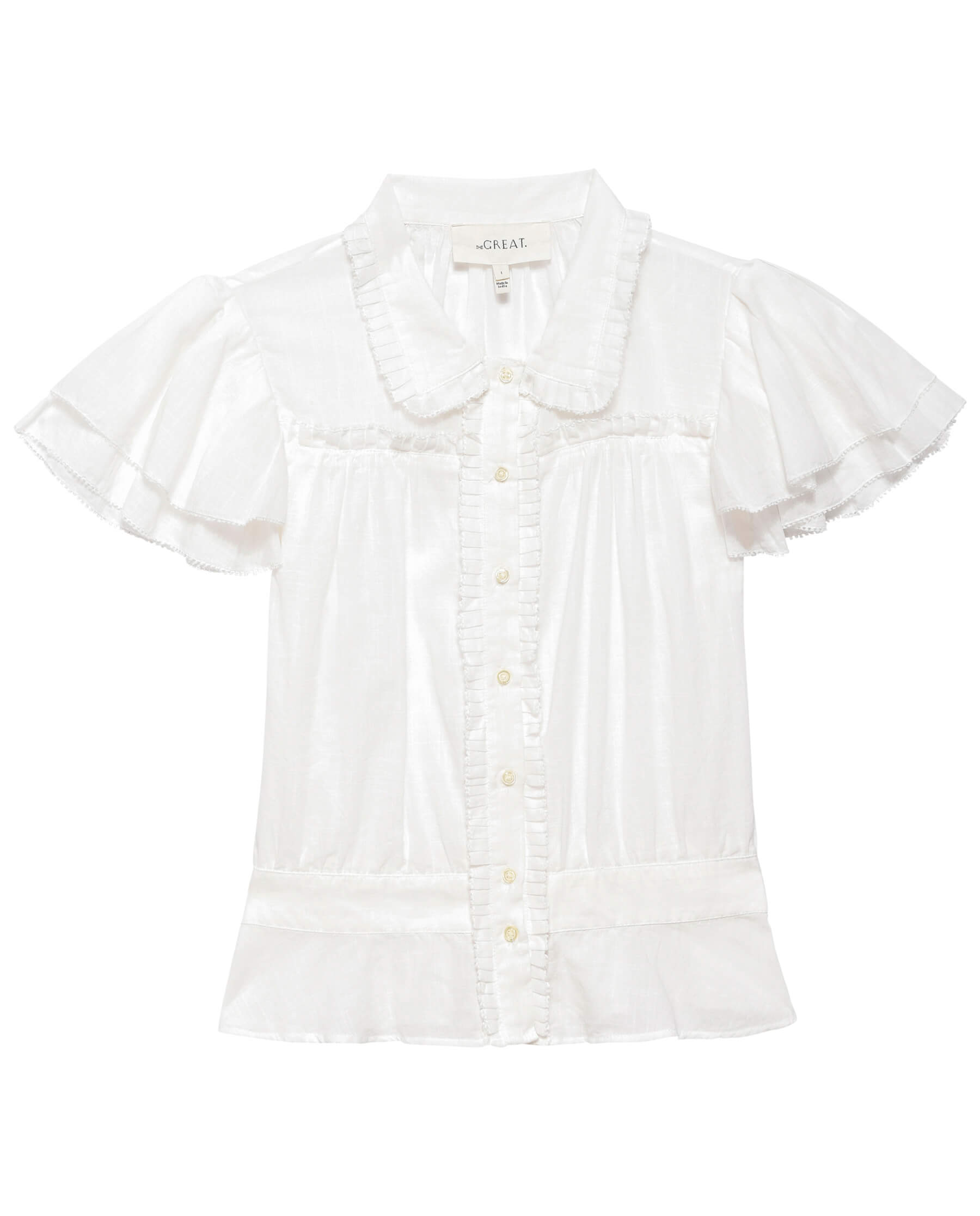 The Great The Gardenia Top in White