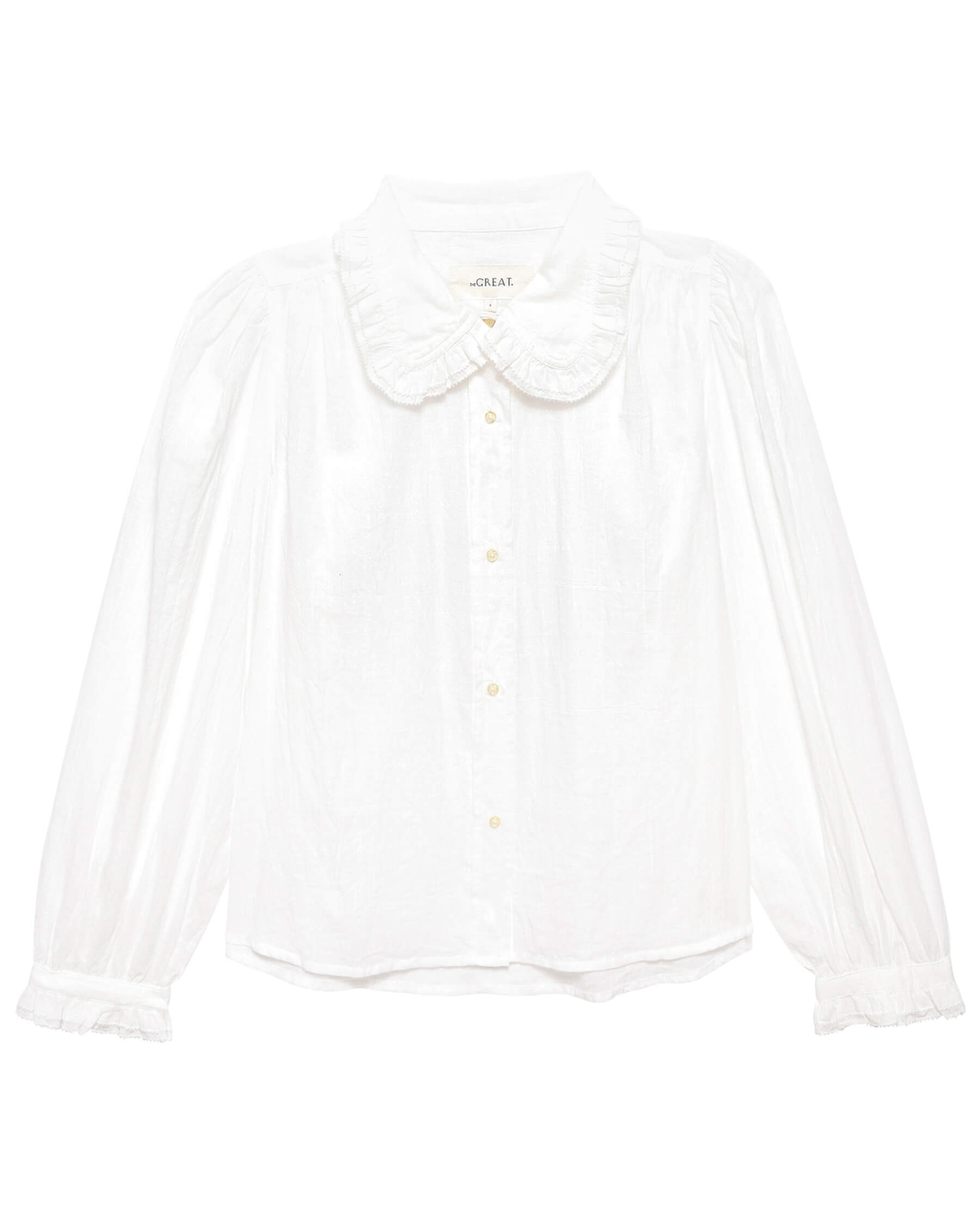 The Great The Hemmingway Top in White